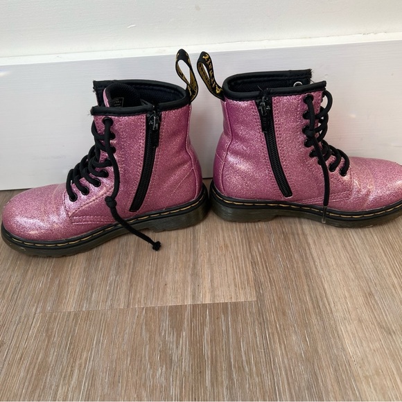 Dr. Martens 1460 Glitter J Pink Boots Size 11 Toddler/Little Kids - Picture 7 of 8